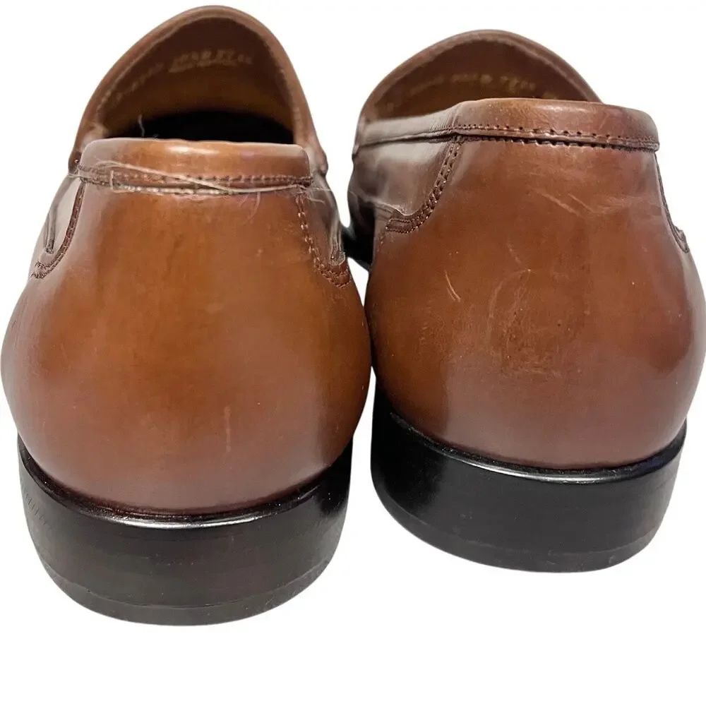 Giorgio Brutini Men's Brown Patchwork Leather Slip-On Dress Loafers 10D